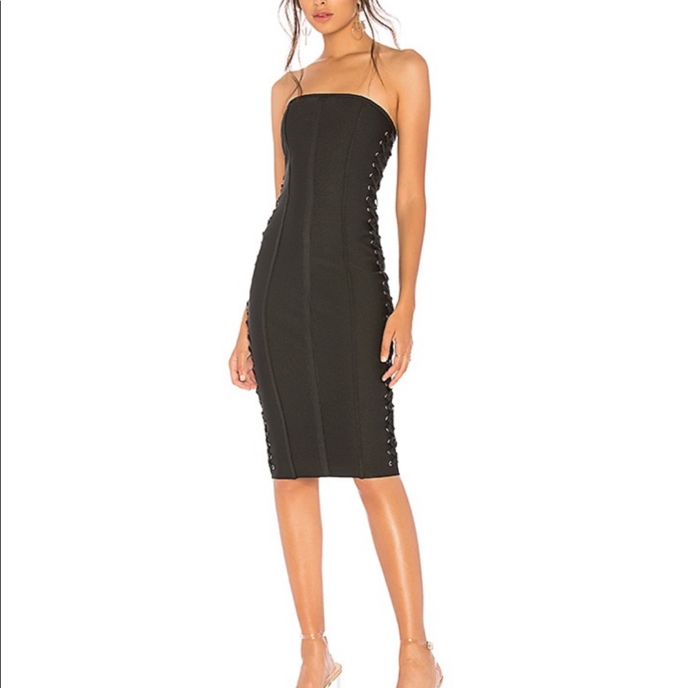 Mimi lace strapless dress